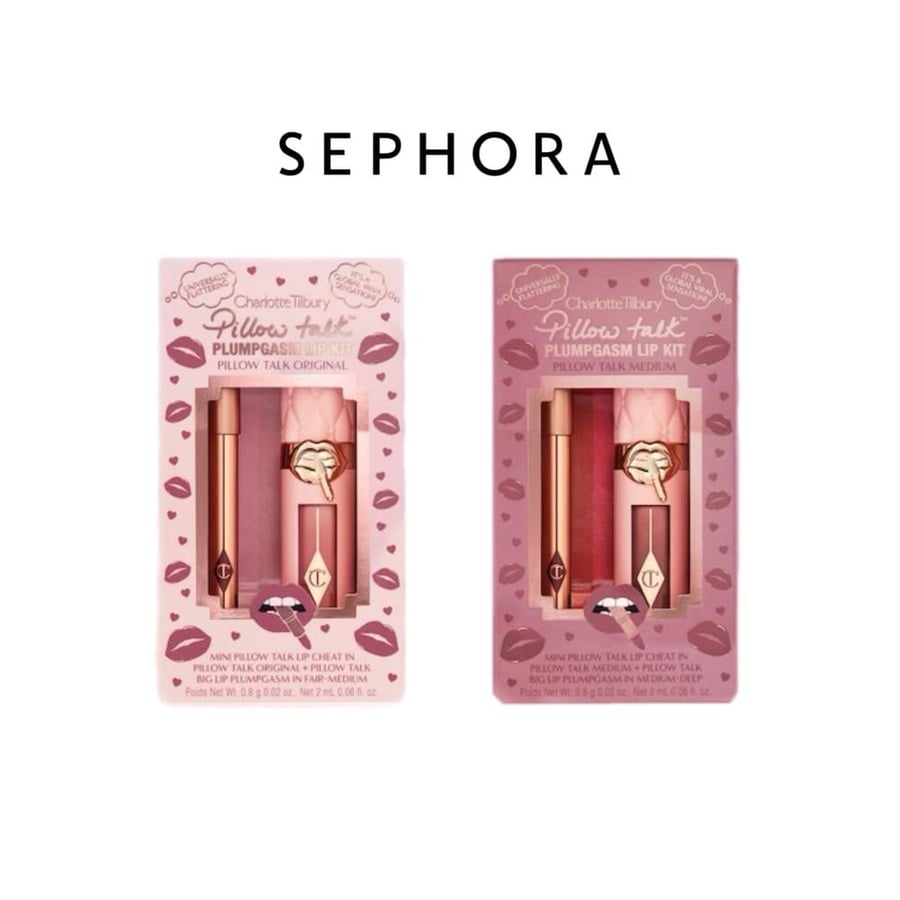 Mini Pillow Talk Plumpgasm Lip Liner and Lip Gloss Set