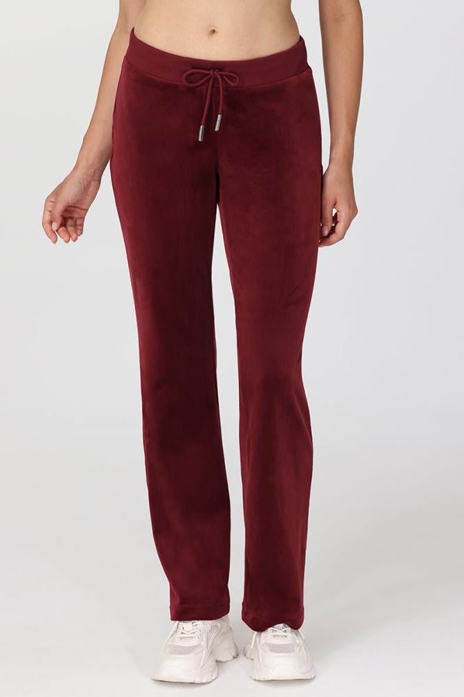 بنطلون جوسي كوتور OG Big Bling Velour Track Pants لون Red Dahlia