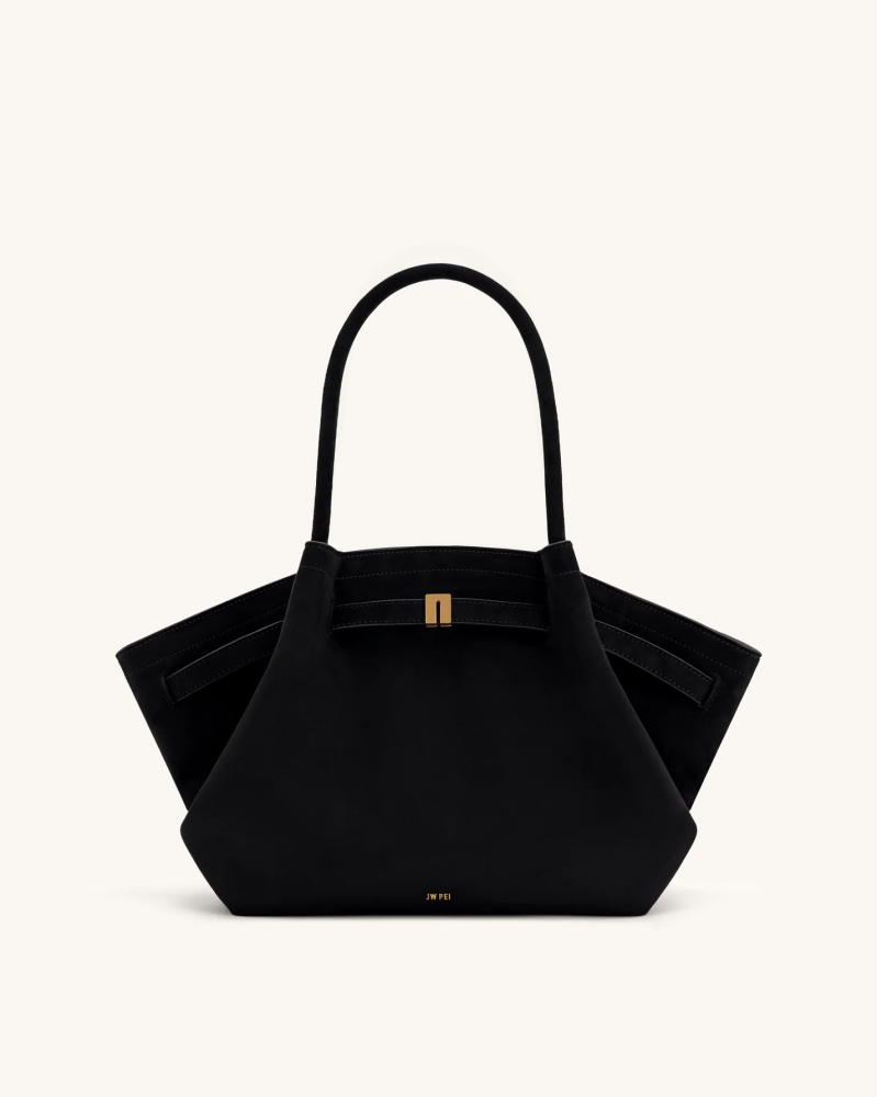 HANA MEDIUM FAUX SUEDE TOTE BAG