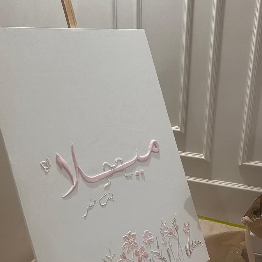 لوحات مواليد بالاسم
