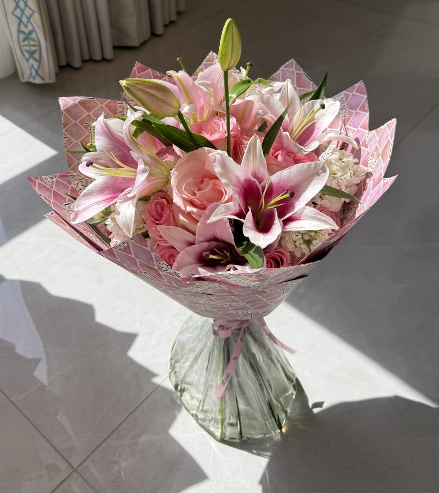 Sweet heart flower Bouquet- باقة ورد سويت هارت