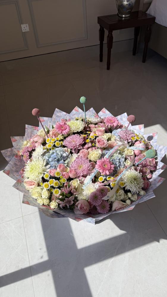 Hearts flower Bouquet- باقة ورد  هارتس
