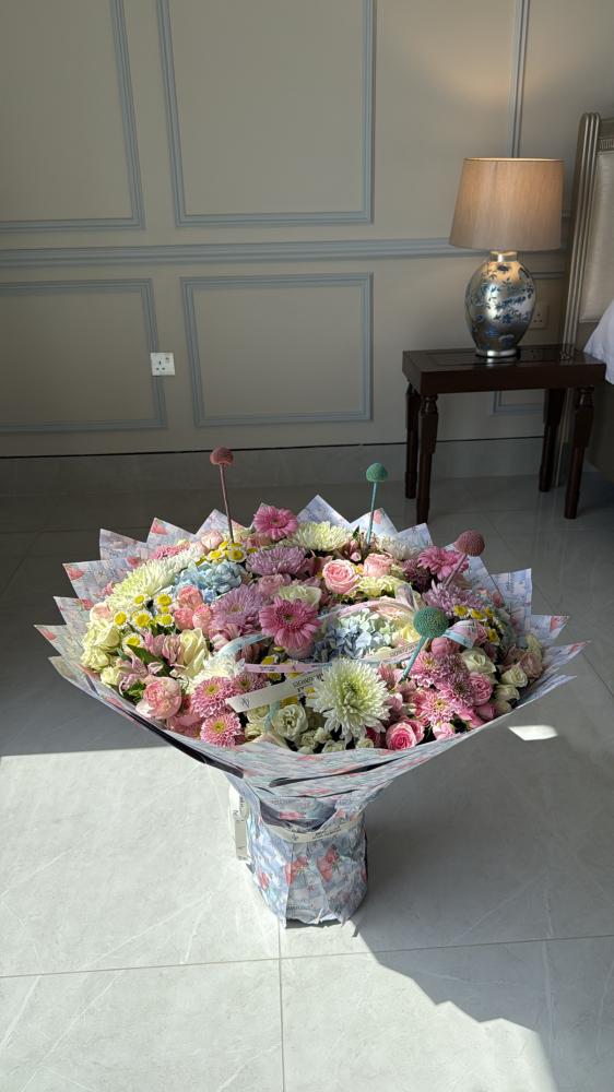 Hearts flower Bouquet- باقة ورد  هارتس