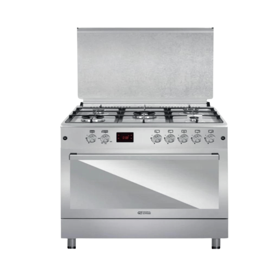 General Supreme gas oven 5 burners Turkish 60*90 stainless steel full safety rotating grill timer