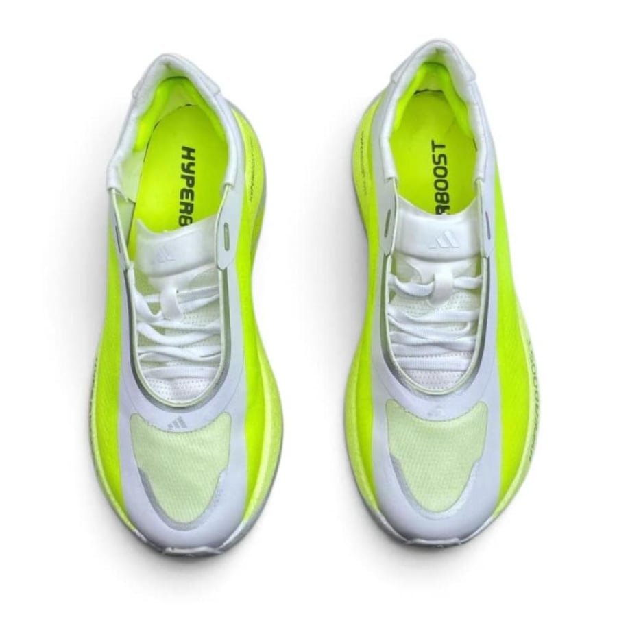 حذاء اديداس هايبربوست إيدج  Adidas Hyperboost Edg ابيض مع اصفر فسفوري للجنسين