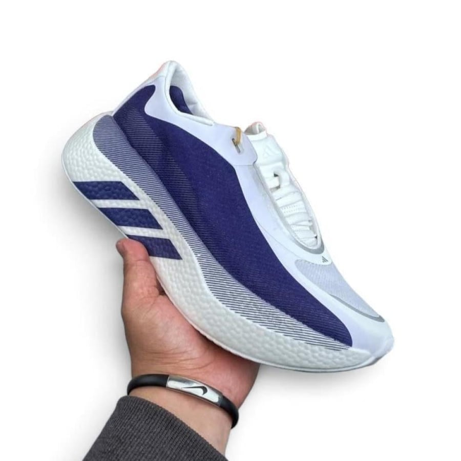 حذاء اديداس هايبربوست إيدج  Adidas Hyperboost Edg ابيض وكحلي للجنسين