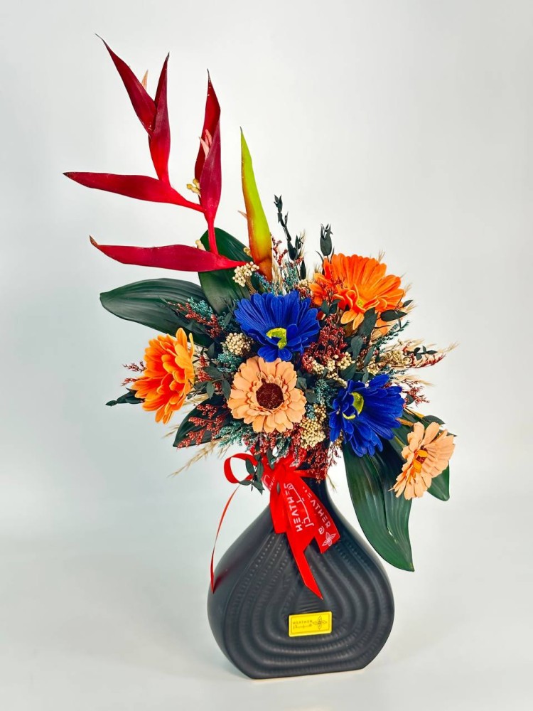 Rosaline marble vase