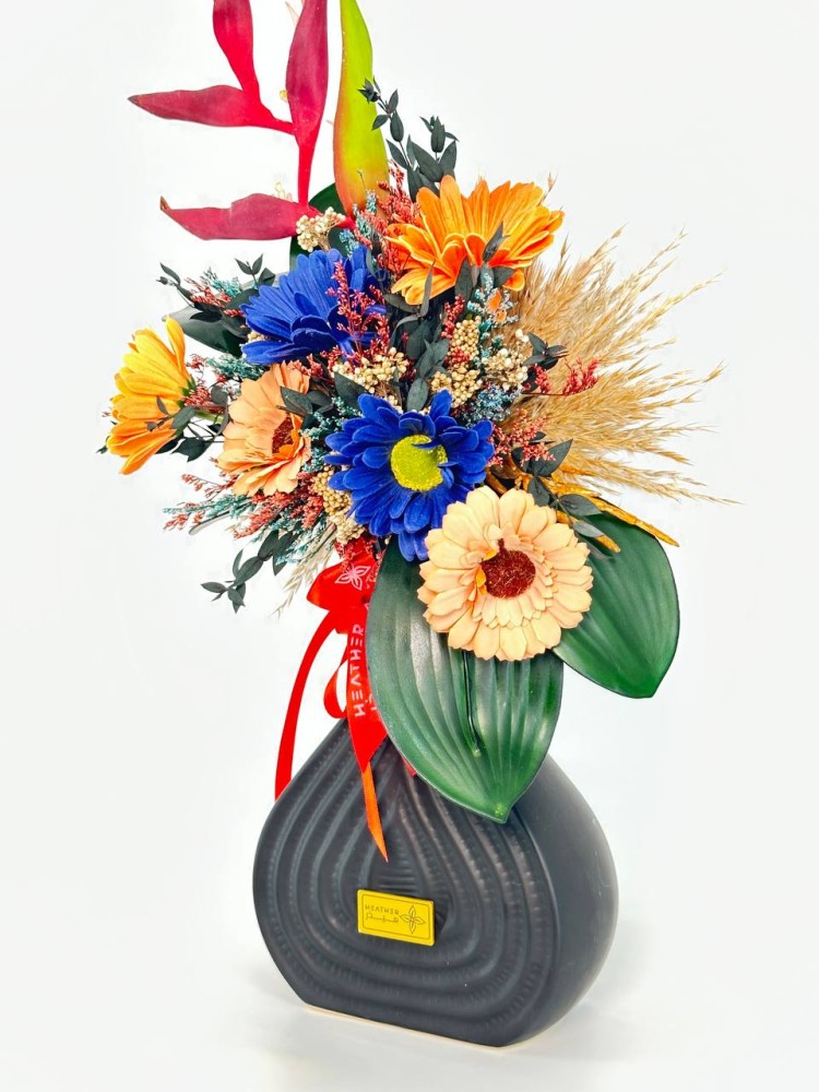 Rosaline marble vase