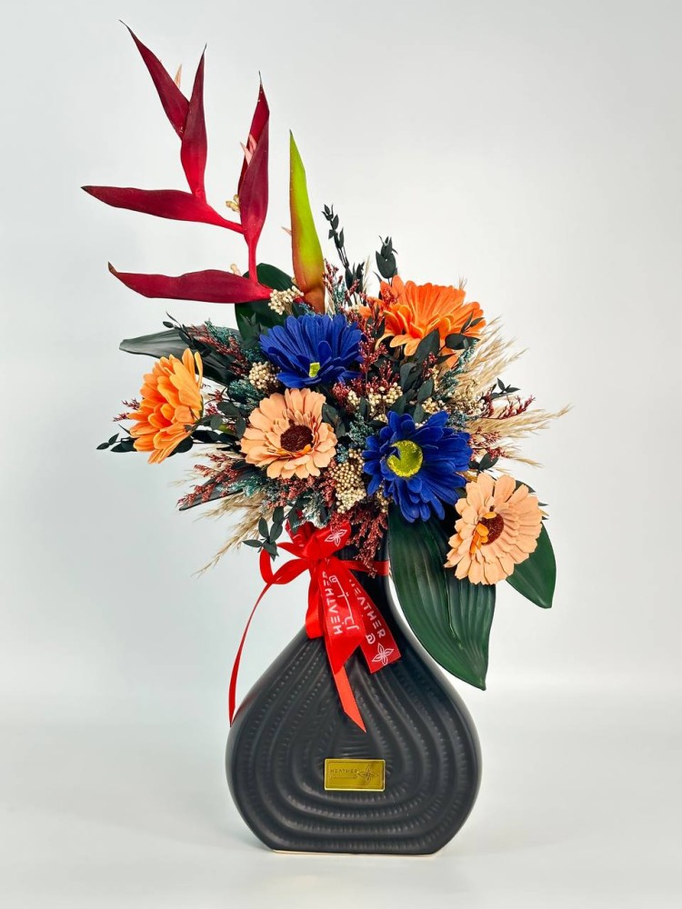 Rosaline marble vase