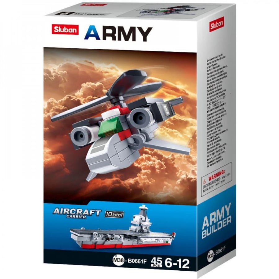 سلوبان, قطع تركيب بلاستيك, هليكوبتر حربية, ألعاب, Sluban, Toys,army