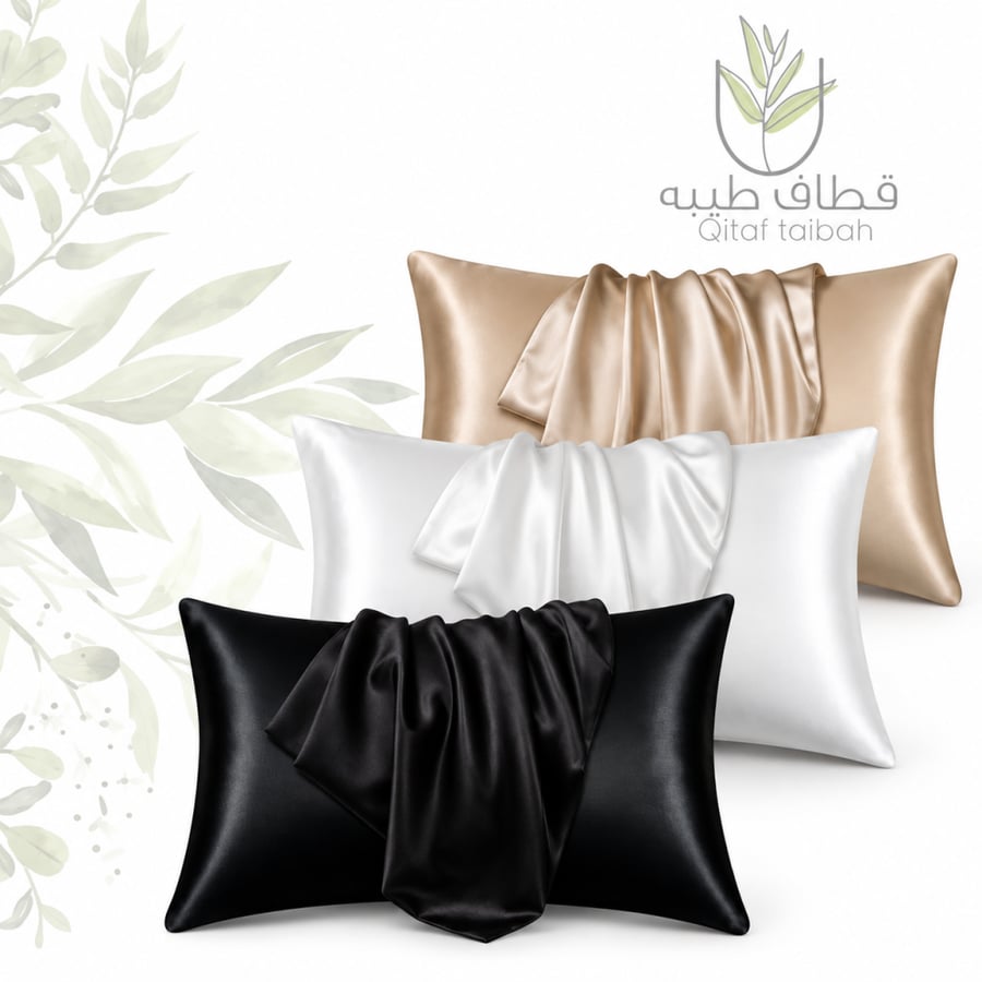 غطاء وسادة ساتان