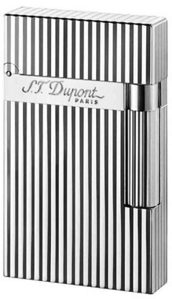 ولاعةST DUPONT Montparnasse Line 2 ذات القطع الرأسي الفضية الأصلية