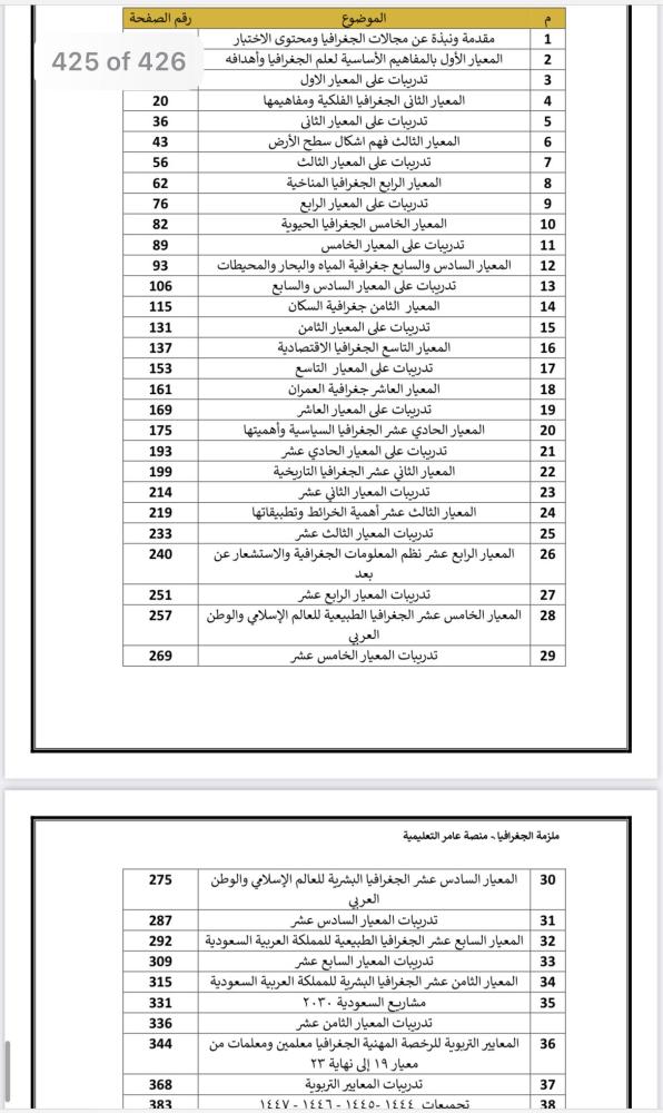 ملزمة الرخصة المهنية جغرافيا pdf