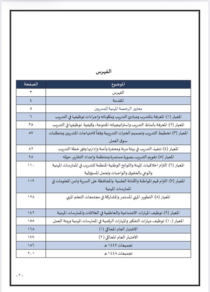 بكج دورة الرخصة المهنية للمدربين ( محاضرات + ملزمة pdf )