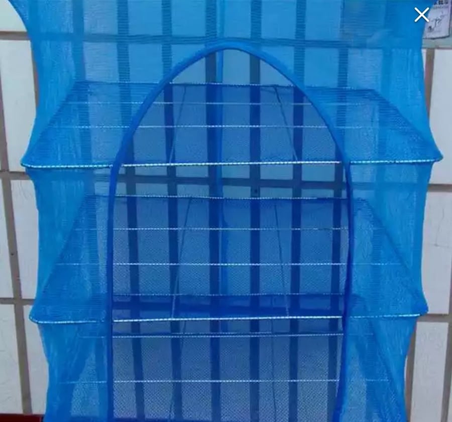 Shelf basket for drying