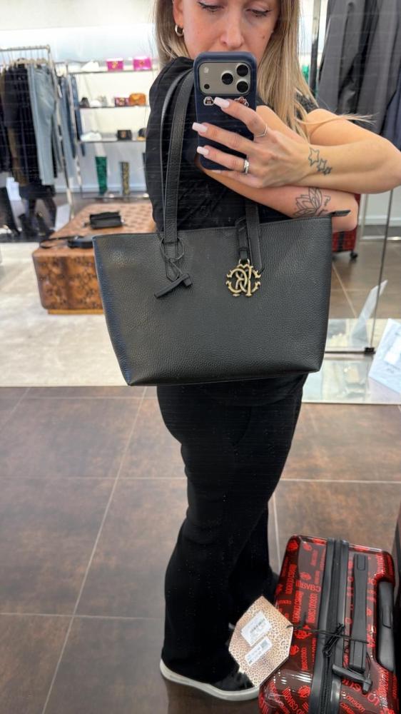 Tote bag with reporto quality black