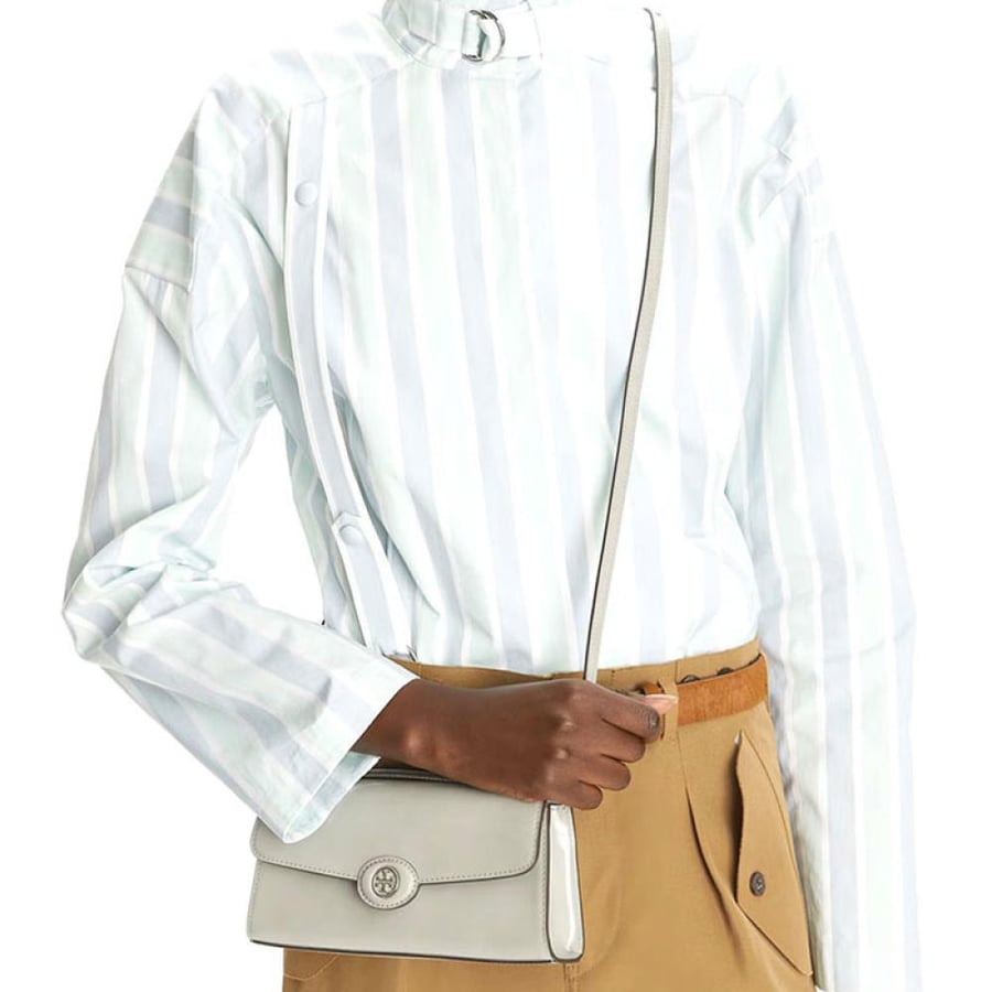 Tory Burch mini Robinson bag silver