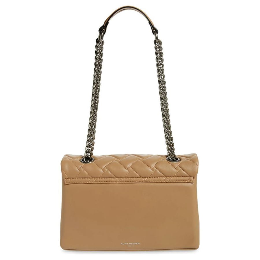 Kurt Geiger leather padded bag beige