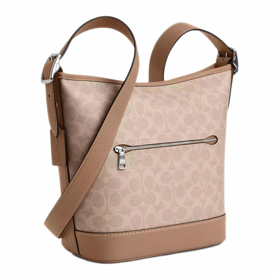 Coach bag good double silver