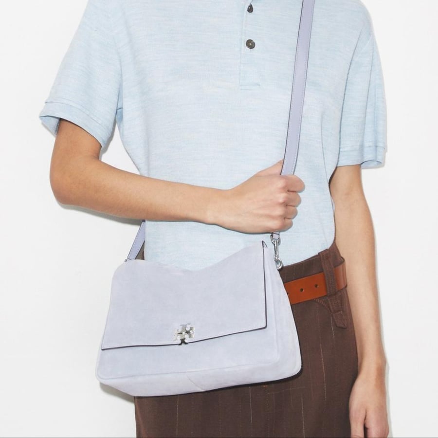 Tory Burch Charlie silver bag