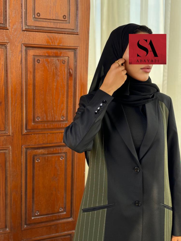 بليزر اسود و زيتي (2)