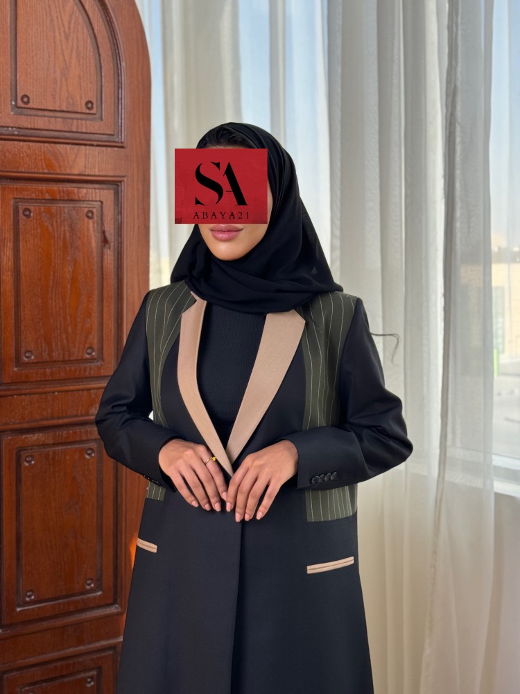 بليزر اسود وزيتي وبيج ( 3)
