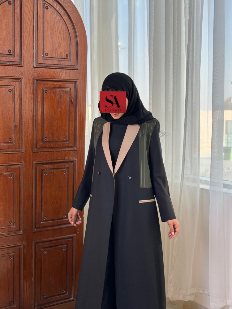 بليزر اسود وزيتي وبيج ( 3)