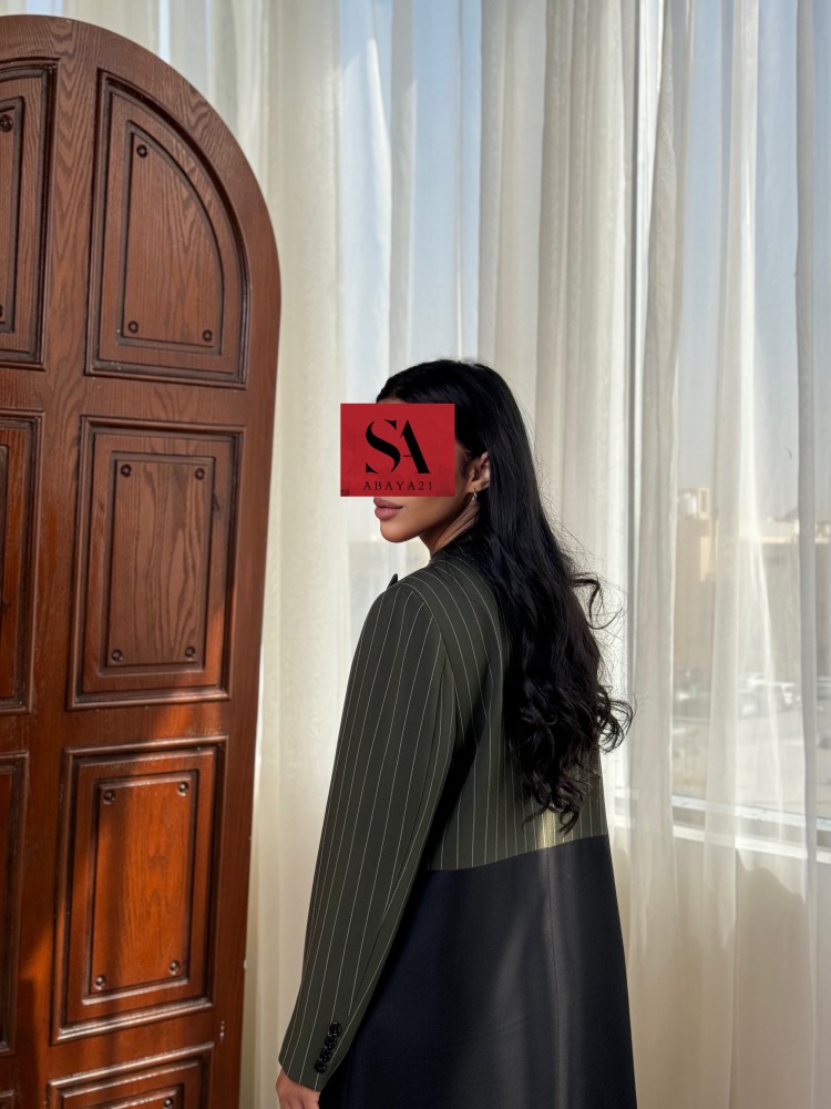بليزر اسود وزيتي (1)
