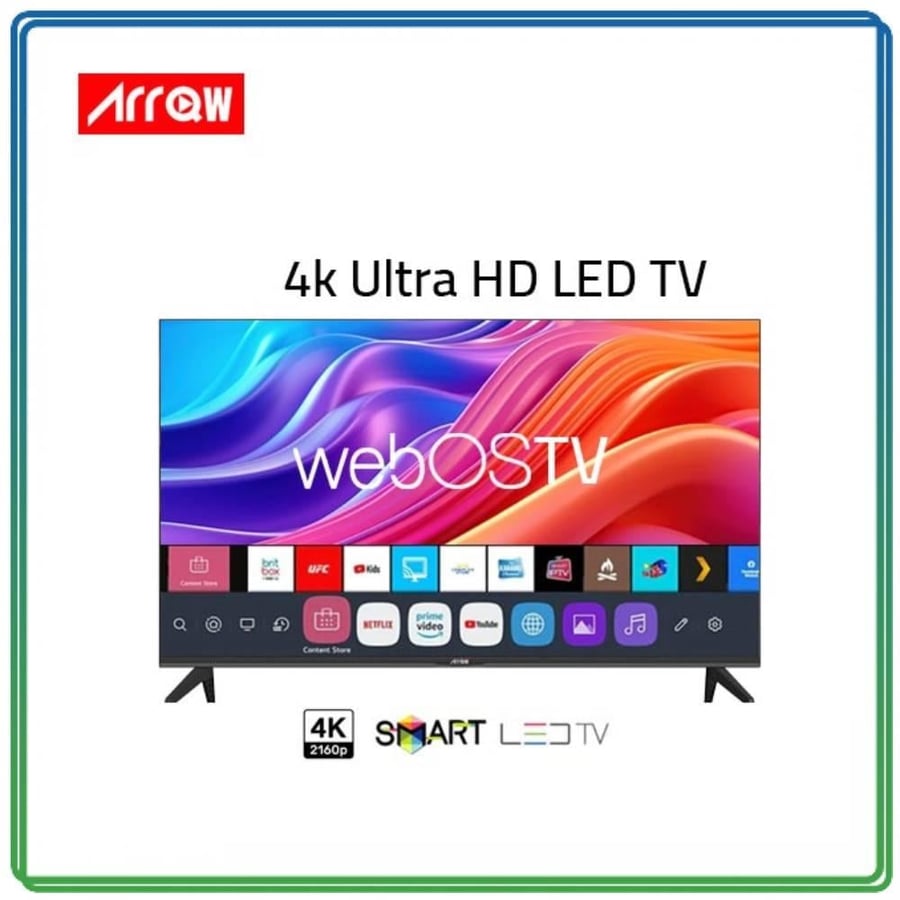 شاشة,ماركة ارو, 75بوصة, الترا اتش دي ,فوركيه , نظام ويبوس,الموديل RO-75LPW