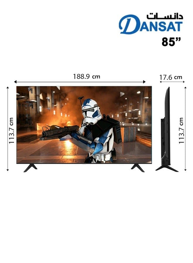 دانسات شاشة نظام تشغيل LED - دقة 4K - نظام تشغيل WebOs - مقاس 85 بوصة - DTD85UWS