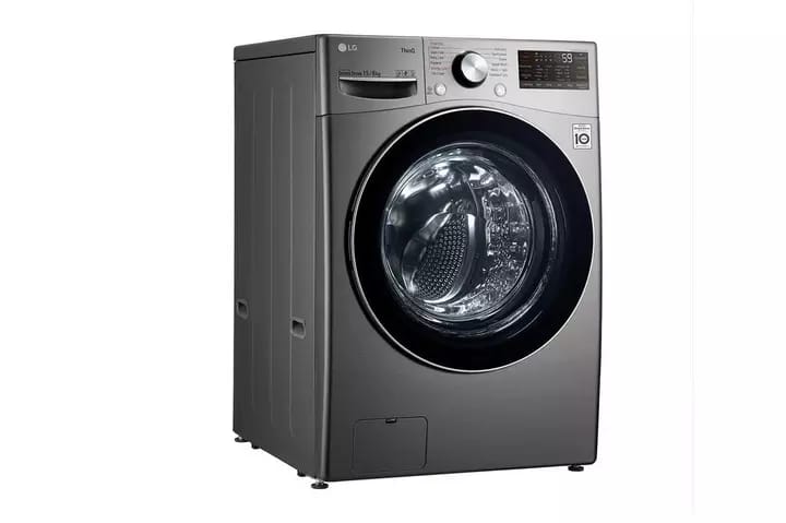 غسالة LG اتوماتيك امامية 15 ك فضي استيل WF1510XMT