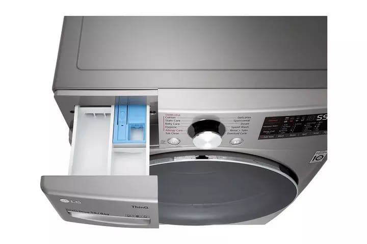 غسالة LG اتوماتيك امامية 15 ك فضي استيل WF1510XMT