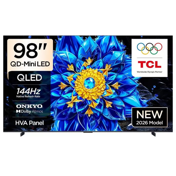 تي سي ال. تلفزيون TCL P8L مقاس 98 بوصة QD-Mini LED بدقة 4K مع Google TV - 98P8L