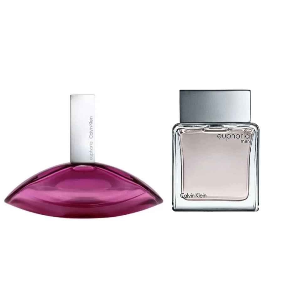 مجموعه عطر ايفوريا من كالفن كلاين للرجال أو دو تواليت 100 مل و عطر ايفوريا من كالفن كلاين او دو بارفيوم للنساء 100