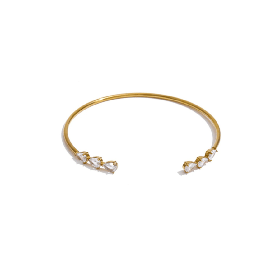 Zircon Bracelet in 18k Gold Plated