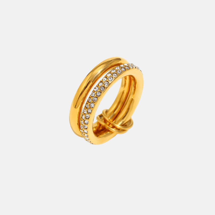 Duet Ring in 18K Gold Plated