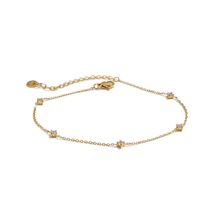 Zircon Bracelet in 18k Gold Plated