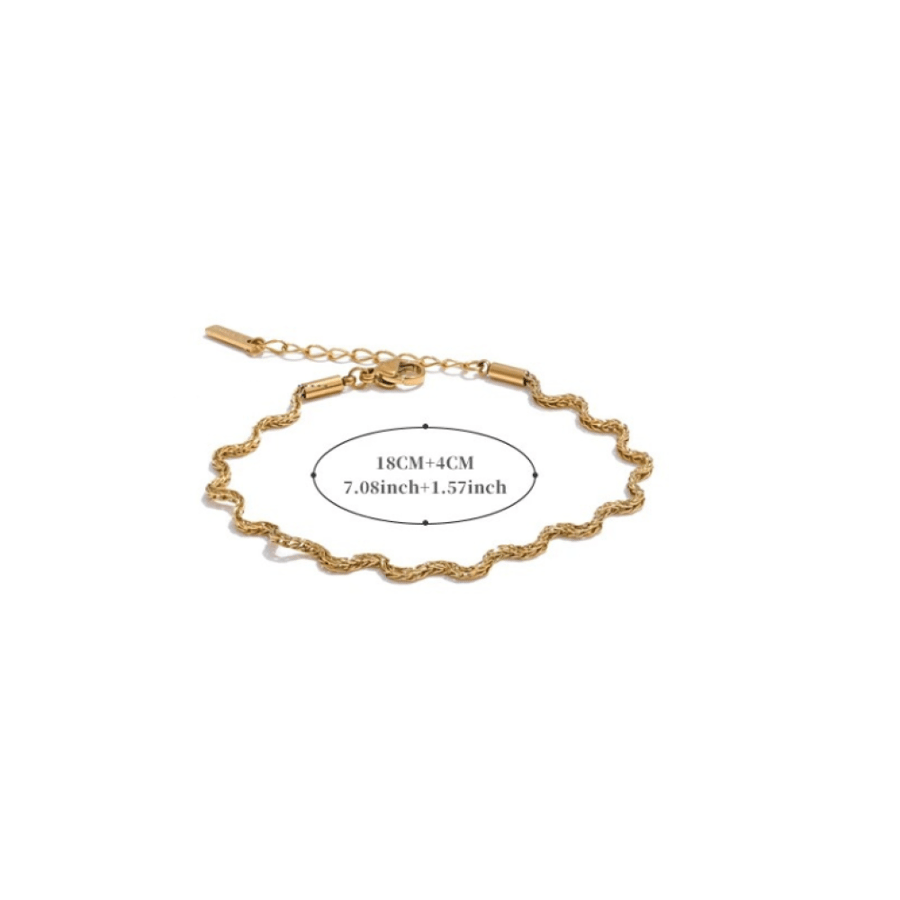 Chain Bracelet in 18K Gold Plated