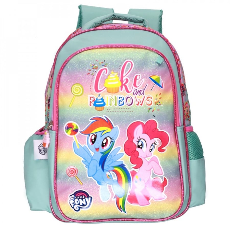 شنطة ظهر 15 انش سماوي مع مقلمية - ماي ليتل بوني My Little Pony Backpack With Pencil Case