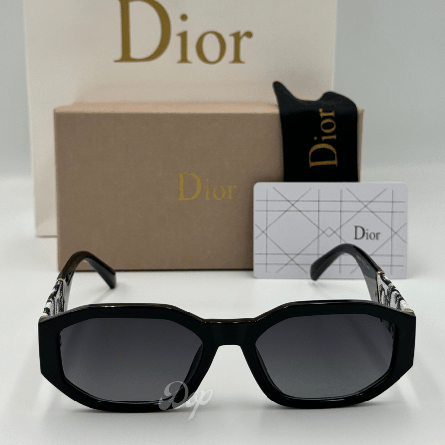 Dior white fabric glasses