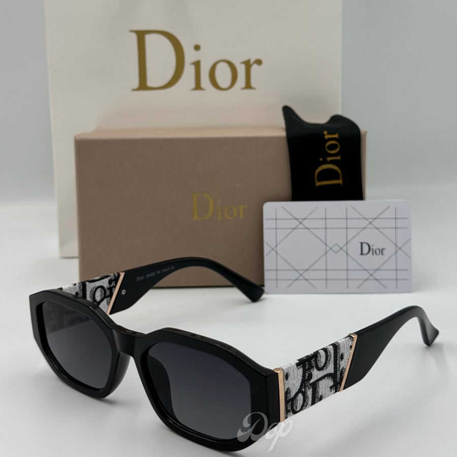 Dior white fabric glasses