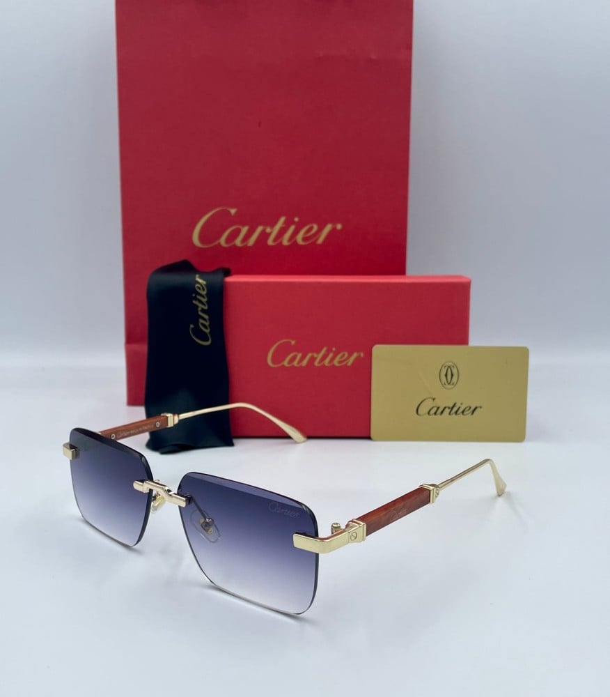 Cartier R Wooden Sunglasses, First Edition, Graduated Lens