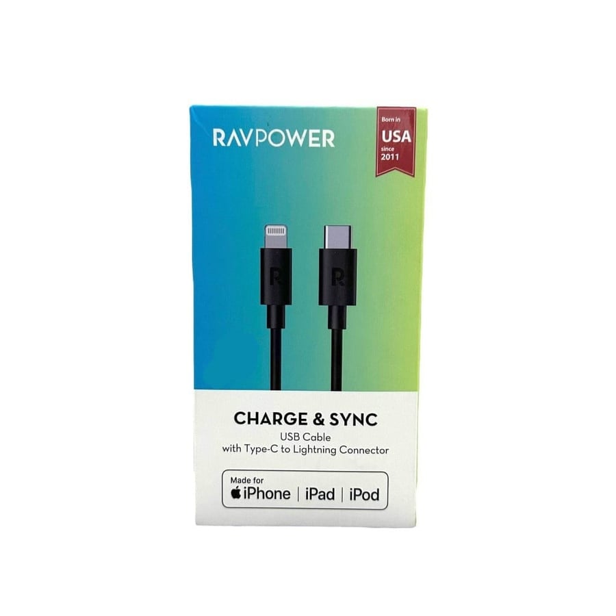 كيبل Type-C and iPhone أيفون 1 متر  شركة ravpower