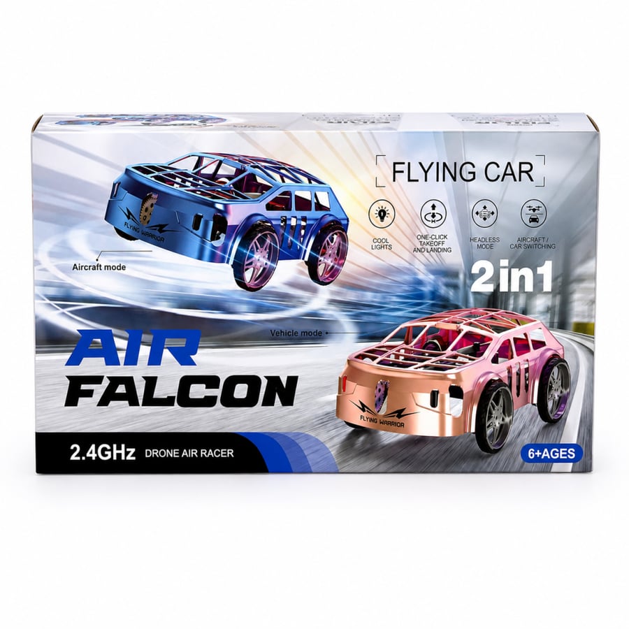 سيارة الصقر الطائرة 2 في 1 بالريموت – Air Falcon ️