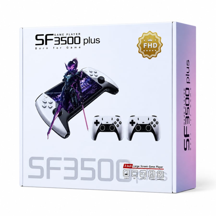 جهاز ألعاب محمول SF3500 Plus مع يدين تحكم
