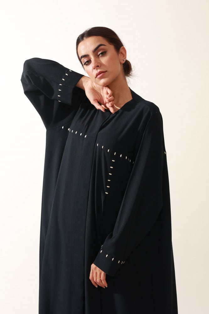 Hind navy blue abaya