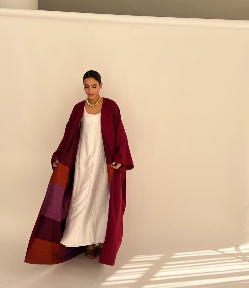 SS39- Double Face abaya