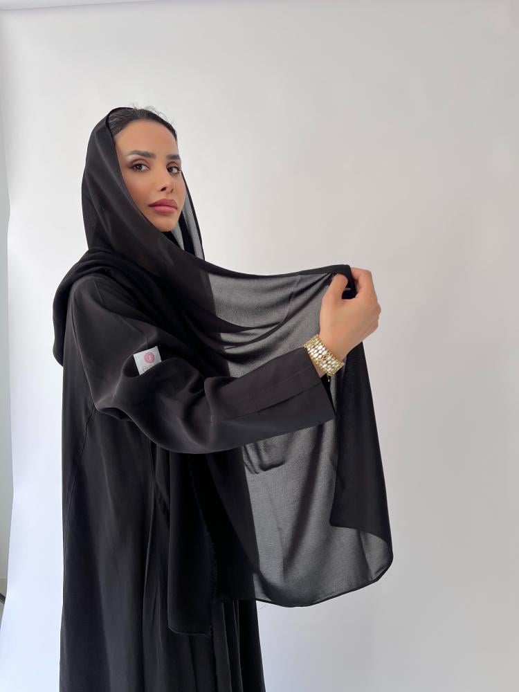 عبايه كلوش أسود - SS103
