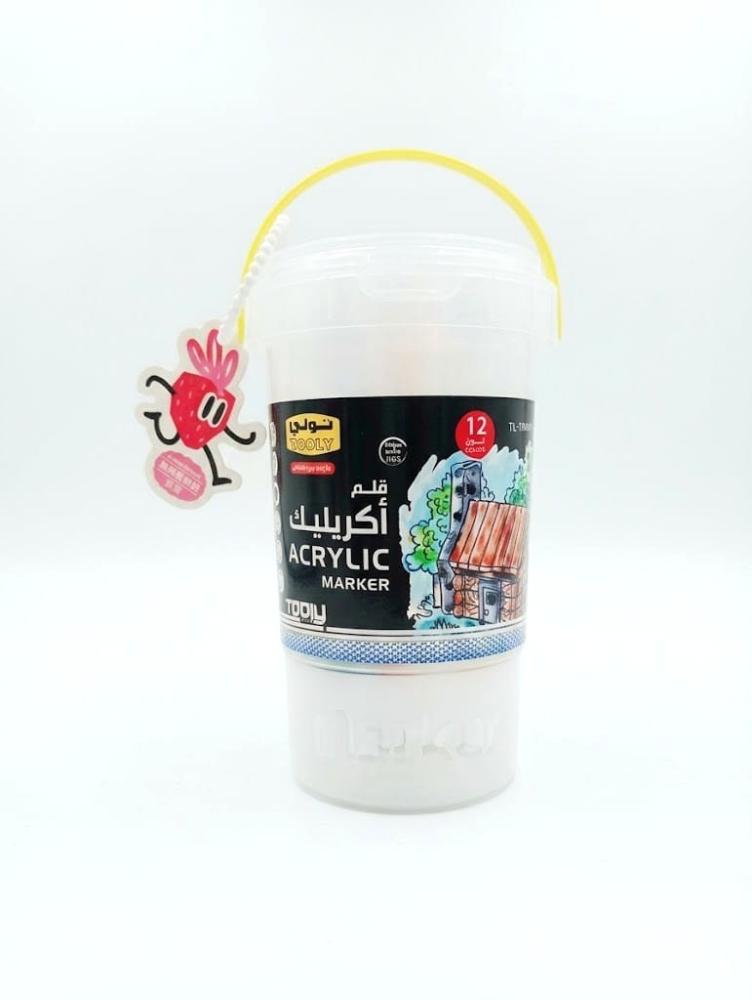 قلم أكريليك 12 لون