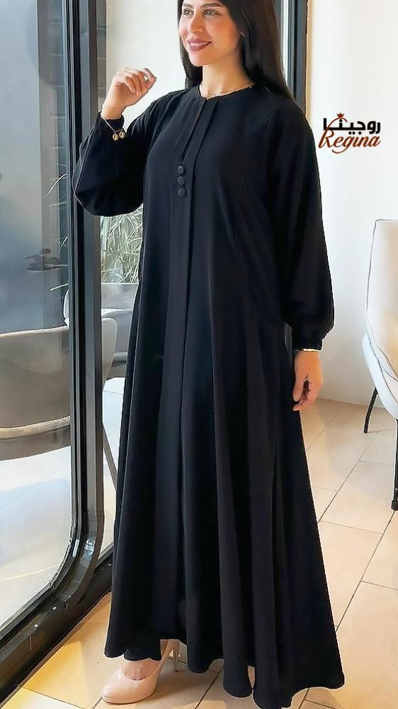 عبايات سوداء بجيوب تمنحك إطلالة أنيقة وعملية تناسب يومك